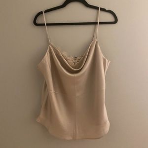 Silk champagne cami